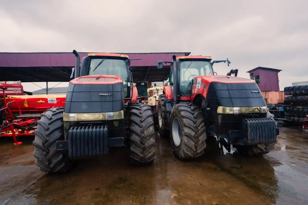 Heavy tractors in the Fambul Rice fleet
